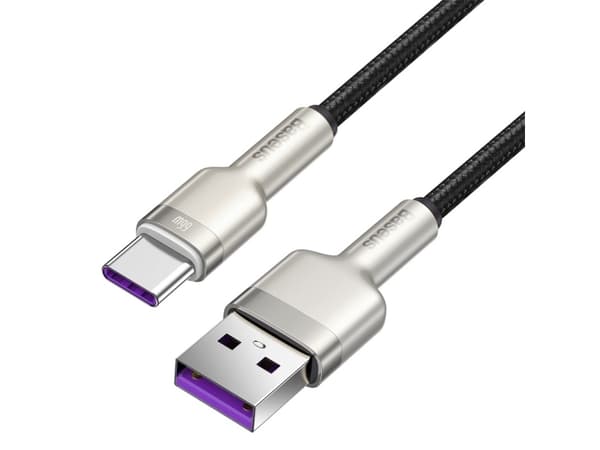 Baseus Cafule, 0,25 m, USB A, USB C, USB 2.0, 480 Mbit/s, Musta