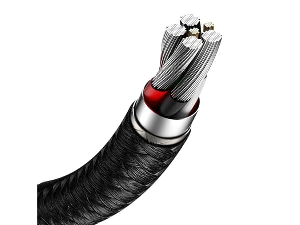 Baseus Cafule, 0,25 m, USB A, USB C, USB 2.0, 480 Mbit/s, Musta