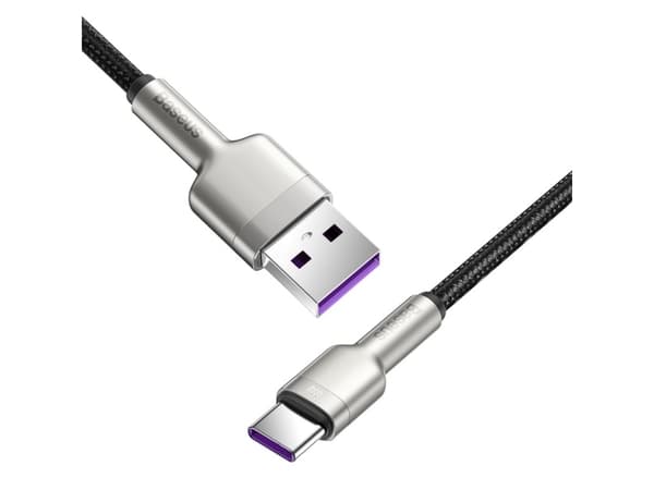 Baseus Cafule, 0,25 m, USB A, USB C, USB 2.0, 480 Mbit/s, Musta