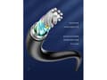 Miniatyrbild 3 av 5: Denmen USB cable CABLE USB MICRO 2.4A BLACK 2M. ABS/PVC D23V braid