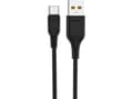 Miniatyrbild 5 av 5: Denmen USB cable CABLE USB MICRO 2.4A BLACK 2M. ABS/PVC D23V braid