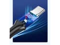 Miniatyrbild 2 av 5: Denmen USB cable CABLE USB MICRO 2.4A BLACK 2M. ABS/PVC D23V braid