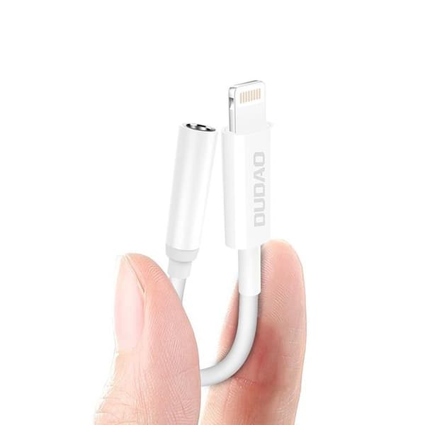 Dudao Ljud Adapter Lightning Till 3.5mm Mini Jack - Vit