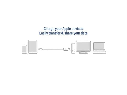 ACT USB-C to Lightning charging/data cable 1 meter, MFI certified (AC3014)