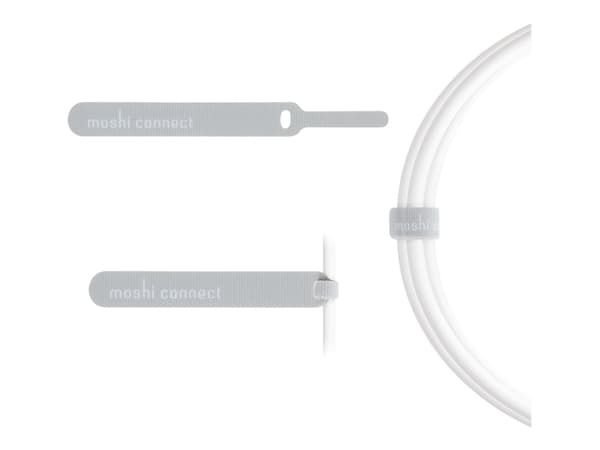Moshi - DisplayPort-kabel - 24 pin USB-C (hann) til DisplayPort (hann) - Thunderbolt 3 / DisplayPort 1.3 - 1.5 m - 5K-støtte - hvit