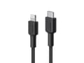 Pikkukuva 1 / 5: Aukey CB-CL03 nylon Lightning-USB C | USB Power Delivery USB-PD | 2m | Apple MFi sertifikaatti | musta