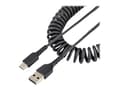 Miniatyrbilde 1 av 5: StarTech.com 20in (50cm) USB A to C Charging Cable, Coiled Heavy Duty Fast Charge & Sync USB-C Cable, High Quality USB 2.0 A to Type-C, Rugged Aramid
