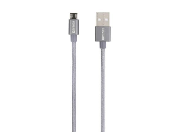 SKROSS USB Kabel Micro Cable Braiding 1.20m space gray - Kabel - Digital/Daten ( SKCA0010A-M120CN )