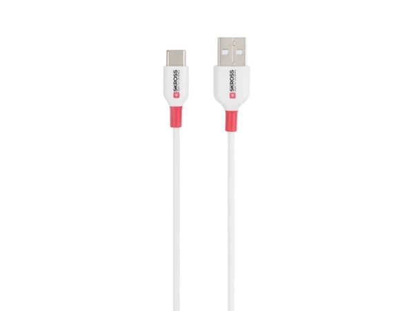 Skross USB-kabel USB 2.0 USB-A hane 1,20 m Vit Rund SKCA0002A-C120CN