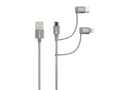 Miniatyrbilde 2 av 2: SKROSS USB Kabel 3in1 Cable Braiding 0.30m space gray - Kabel - Digital/Daten ( SKCA00133-130CN )