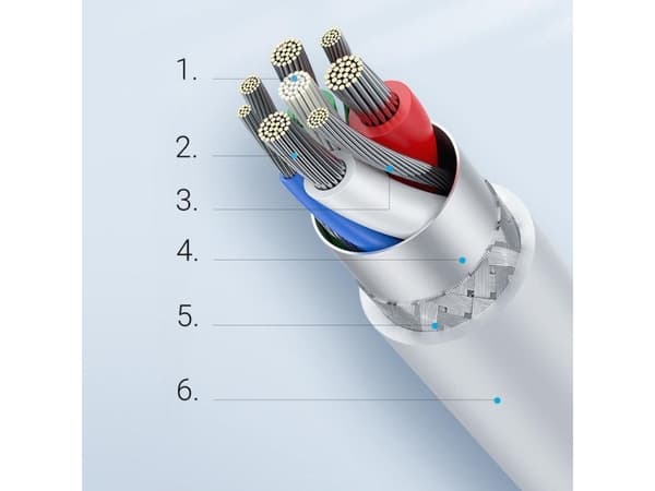 Ugreen cable MFi cable USB Type C - Lightning 20W 3A 0.25 m white (US171)
