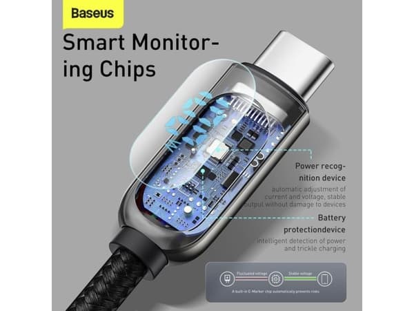 Baseus CATSK-B01, 1 m, USB C, USB C, USB 2.0, 0,48 Gbit/s, Svart
