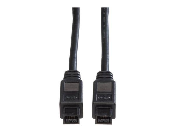 Roline - IEEE 1394-kabel - FireWire 800 (hane) till FireWire 800 (hane) - 1.8 m - svart