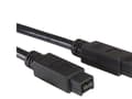Miniatyrbild 5 av 5: Roline - IEEE 1394-kabel - FireWire 800 (hane) till FireWire 800 (hane) - 1.8 m - svart