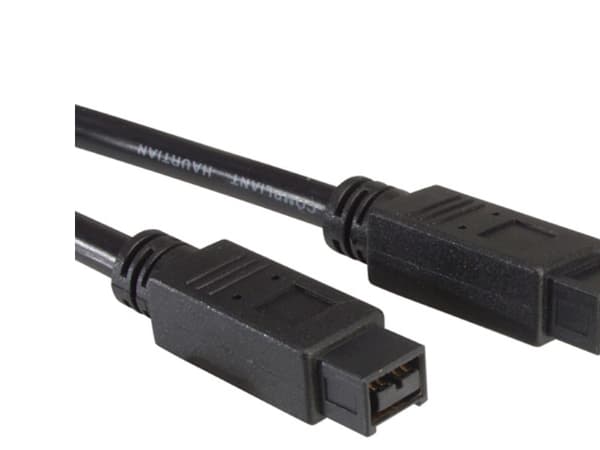 Roline - IEEE 1394-kabel - FireWire 800 (hane) till FireWire 800 (hane) - 1.8 m - svart