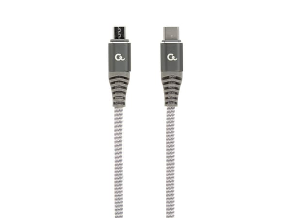 Gembird CC-USB2B-CMMBM-1.5M, 1,5 m, USB C, Micro-USB B, USB 2.0, 0,48 Gbit/s, Grå