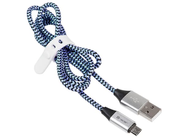 Tracer - USB-kabel - USB (hane) till Micro-USB Type B (hane) - USB 2.0 - 1 m - svart, blå