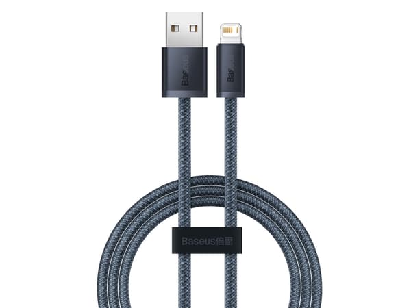 Baseus Dynamic, 1 m, Lightning, USB A, Hankjønn, Hankjønn, Grå