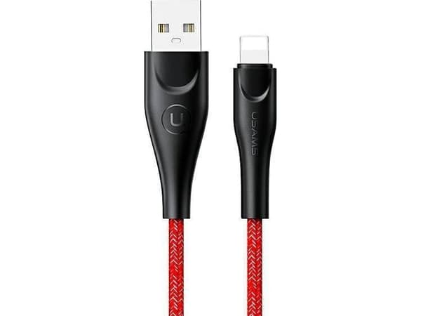 Kabel USB Usams USB-A - Lightning 2 m Czerwony (6958444983530)