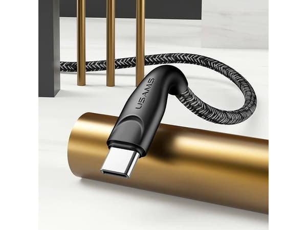 Usams USB-A - USB-C 2 m USB-kabel Röd (6958444983554)