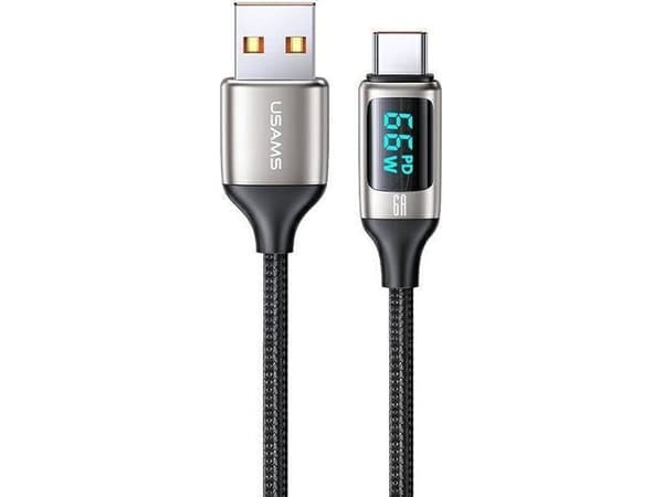 Usams USB-A - USB-C 1,2 m USB-kabel Vit (6958444975429)