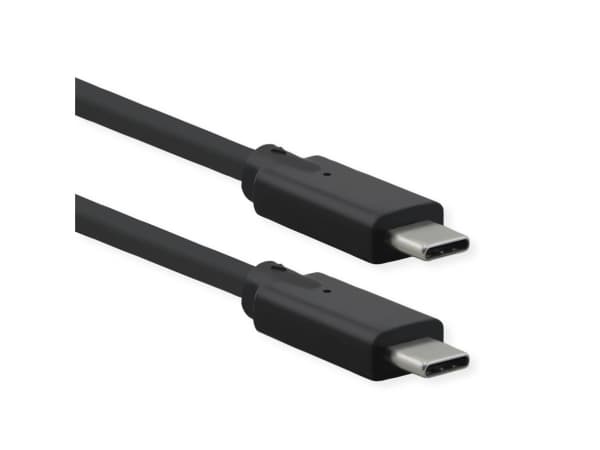 ROLINE 11.02.9072, 1,5 m, USB C, USB C, USB 3.2 Gen 2 (3.1 Gen 2), 20 Gbit/s, Svart