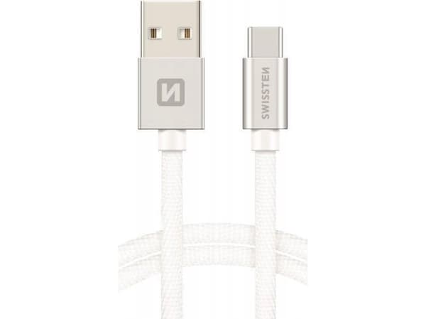 Swissten 71521303, 2 m, USB A, USB C, USB 3.2 Gen 1 (3.1 Gen 1), 0,48 Gbit/s, Silver