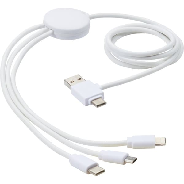 Bullet 5 i 1 USB-kabel White One Size