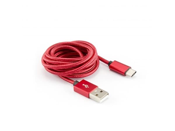 SBOX USB-TYPEC-15R, 1,5 m, USB A, USB C, 0,48 Gbit/s, Röd