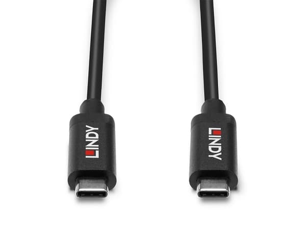 Lindy 43348, 3 m, USB C, USB C, USB 3.2 Gen 2 (3.1 Gen 2), 10 Gbit/s, Svart