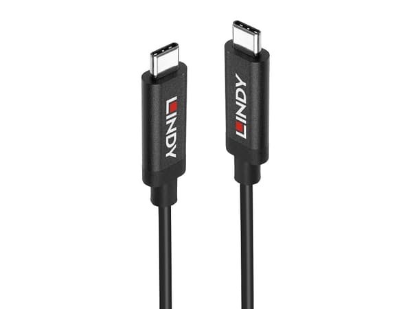 Lindy 43348, 3 m, USB C, USB C, USB 3.2 Gen 2 (3.1 Gen 2), 10 Gbit/s, Svart