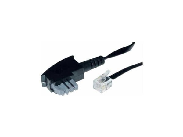 shiverpeaks BS70120-6/2, 10 m, TAE-N, RJ-11, Sort, Hanstik, Hanstik