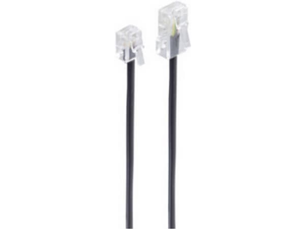 shiverpeaks BS70265, 15 m, RJ11, RJ45, Svart, Hanstik