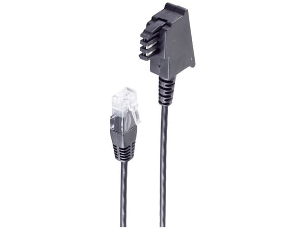 shiverpeaks BS12-09015, 0,5 m, TAE (F), RJ-45, Sort, Hankjønn, Hankjønn
