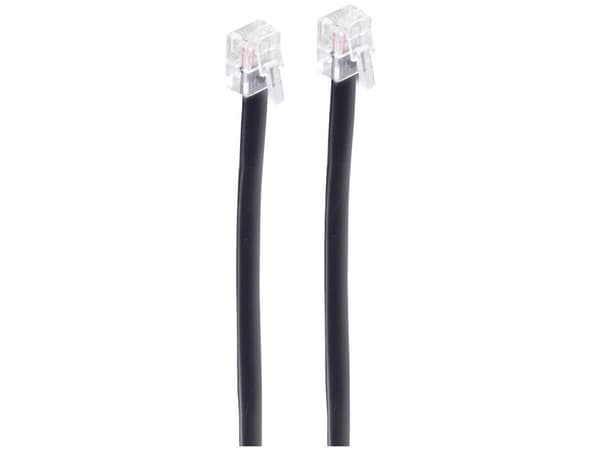 shiverpeaks BS70083-6/6, 3 m, RJ12, RJ12, Svart, Hanstik