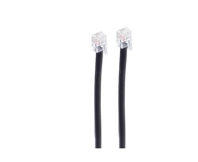 shiverpeaks BS70083-6/6, 3 m, RJ12, RJ12, Svart, Hanstik
