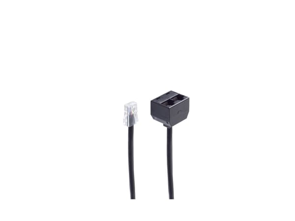 shiverpeaks BS71231-8/4, 0,15 m, RJ-45, RJ-45, Svart, Hankoppling, Honkoppling