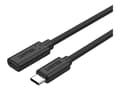 Miniatyrbild 3 av 5: Unitek - USB-förlängningskabel - 24 pin USB-C (hane) till 24 pin USB-C (hona) - USB 3.2 Gen 2 / Thunderbolt 3 - 20 V - 5 A - 1 m - 4K60Hz stöd, USB-s