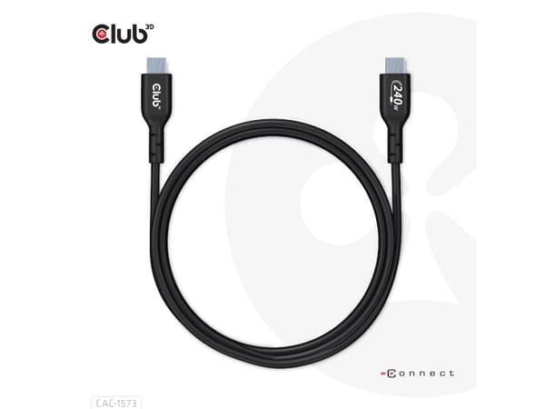 CLUB3D CAC-1573 USB-kablar 2 m USB4 Gen 2x2 USB C Röd