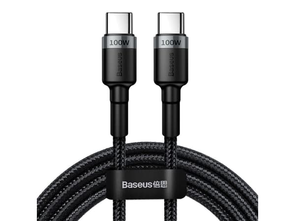 Baseus Cafule, 2 m, USB C, USB C, USB 2.0, 0,48 Gbit/s, Svart