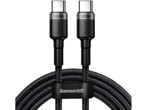 Baseus Cafule, 2 m, USB C, USB C, USB 2.0, 0,48 Gbit/s, Svart