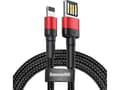 Miniatyrbilde 3 av 3: Baseus 6953156283336, 1 m, USB C, Svart, Rød