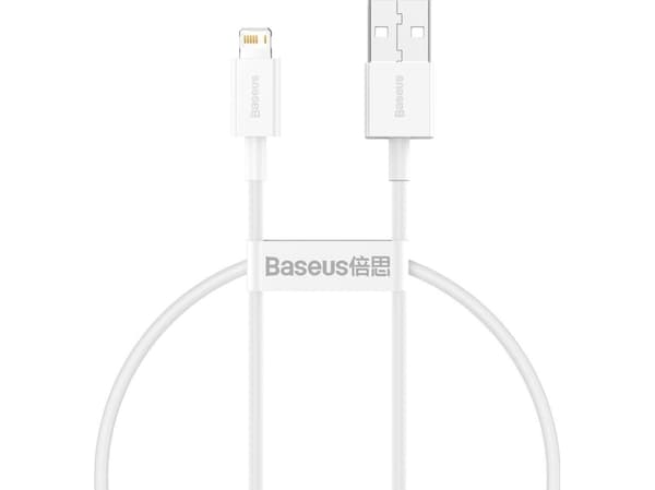 Baseus Superior Series USB to Lightning cable, 2.4A, 0.25m (white)