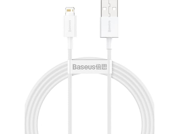 Baseus CALYS-B02 Superior Fast Charging Kabel Lightning 2.4A 1.5m White