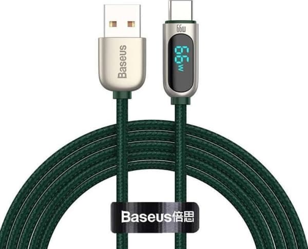 USB-kabel Baseus USB-A - USB-C 2 m Grön (CASX020106)