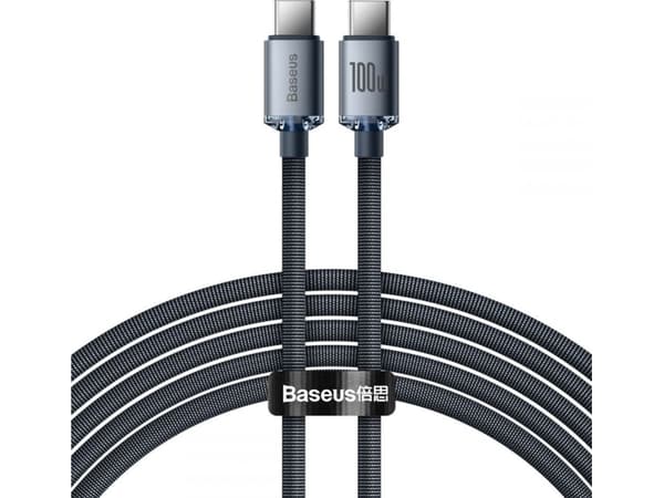 Baseus CAJY000701, 2 m, USB C, USB C, 0,48 Gbit/s, Svart