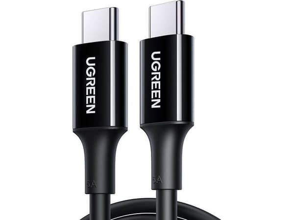 UGREEN US300 USB-C to USB-C cable, 100W, 5A, 1m (black)
