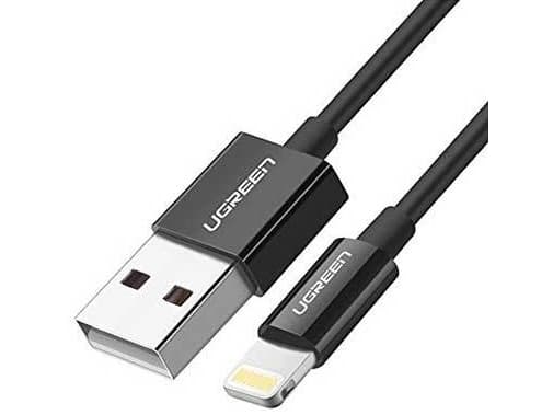 Ugreen 80823 US155, Musta, USB A, Lightning, 2 m, Uros, Uros