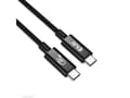 Miniatyrbild 2 av 5: Club 3D - USB-kabel - 24 pin USB-C (hane) till 24 pin USB-C (hane) - USB4 Gen3x2 - 48 V - 5 A - 1 m - 8K60Hz stöd, dubbelriktad, stöd för strömlevera
