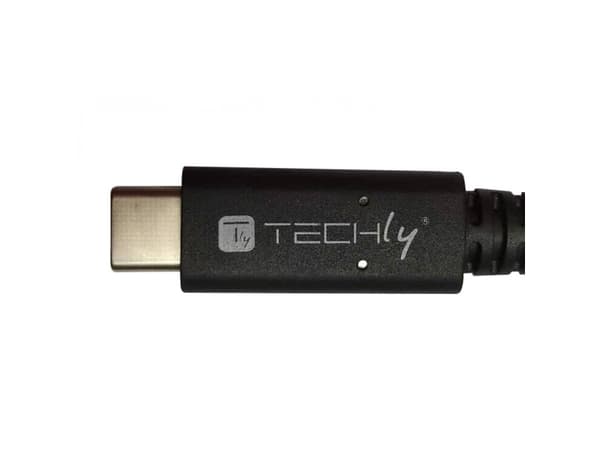 Techly ICOC MUSB40-CMCM08, 0,8 m, USB C, USB C, USB4 Gen 3x2, 40 Gbit/sek., Sort